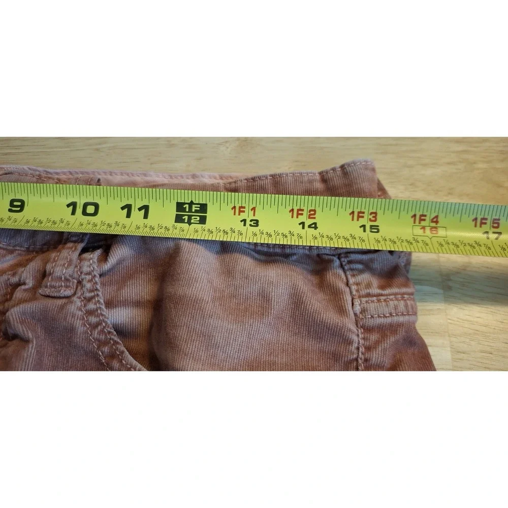 Stitch's Jeans Mens Corduroy Pants 31x32 Rustic Rust Straight Leg Distressed